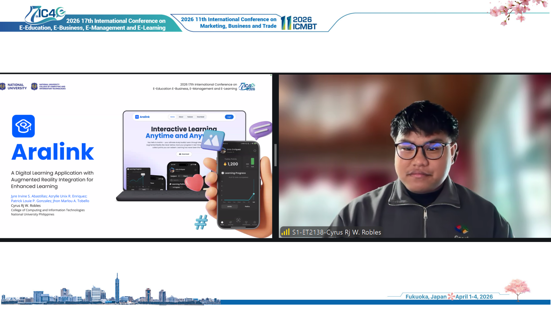 Best Presentation Award Winner - Online Session 1